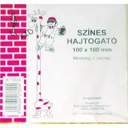 Színes Hajtogatólap 10x10 cm 50 Ív/Csomag
