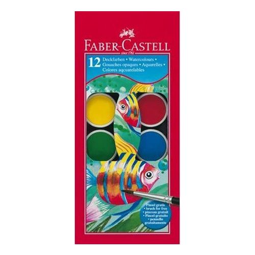 Faber Castell Vízfesték 12-es 30 mm Gombokkal