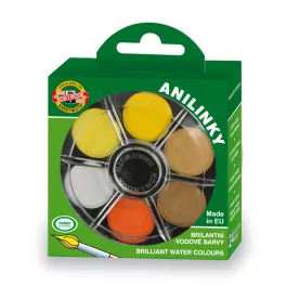   Koh-I-Noor Anilinky Vízfesték 24-es 22,5 mm Kerek Gombokkal Brillant Aquarell 174507