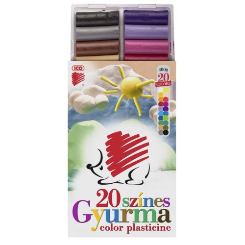 Süni gyurma színes 20 Darab/doboz 400 gr.