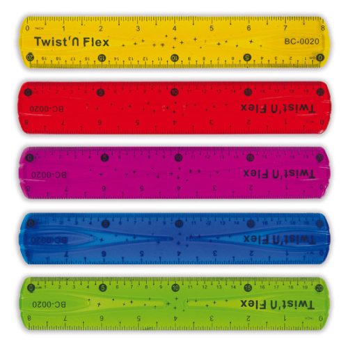 SchoolArt Hajlítható Vonalzó 20 cm Műanyag 4 Szín Vegyesen