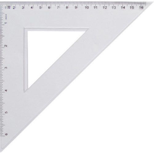 SchoolArt Háromszög Vonalzó 45 fokos 24 cm