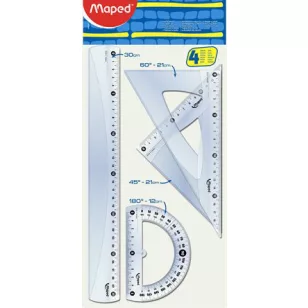 Maped Vonalzó Készlet Nagy Műanyag 4 Darab/Készlet Start