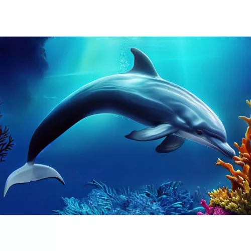 Mapcards 3D Képeslap A/6 Fekvő Delfin AI