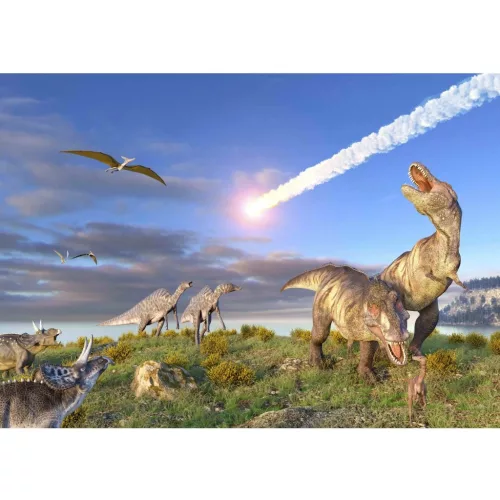 Mapcards 3D Képeslap A/6 Fekvő Dinoszauruszok Kihalása