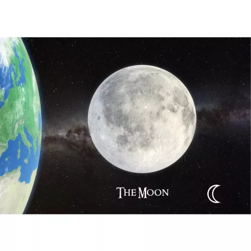 Mapcards 3D Képeslap A/6 Fekvő Hold