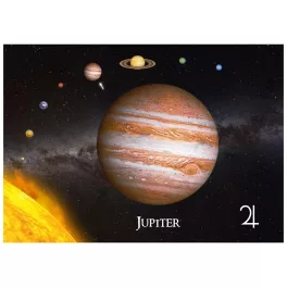 Mapcards 3D Képeslap A/6 Fekvő Jupiter