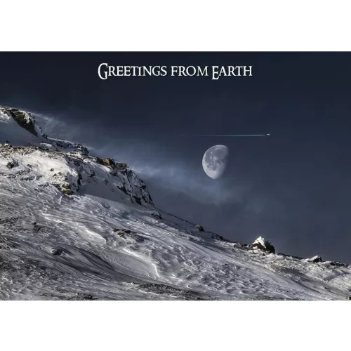 Mapcards 3D Képeslap A/6 Fekvő Greetings From Earth