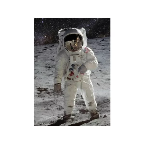 Mapcards 3D Képeslap A/6 Álló Ember A Holdon