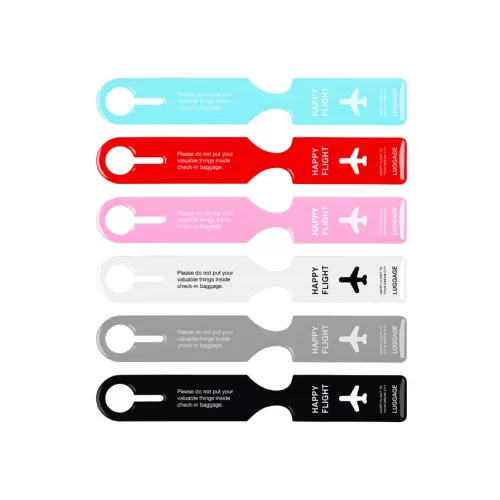 MFP Bőrönd Címke Műanyag Happy Flight Vegyes Színek
