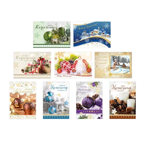 MFP Karácsonyi Képeslap LUX 5 Díszes Szegély