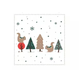   MFP Szalvéta 33 x 33 cm 3 rétegű 20 Lap/Csomag Erdei Múkusok