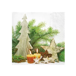 MFP Szalvéta 33x33 cm 3 Rétegű 20 Lap/Csomag Fa Díszek