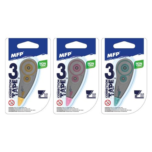MFP Mini Hibajavító Roller 3 mm x 3 m Vegyes Színek