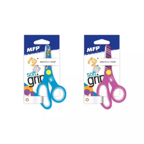 MFP Iskolai Olló 13,5 cm Balkezes Tompa Vegyes Minta