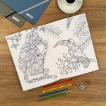 MFP Felnőtt Színező A/4 32 Lapos Állatok 2