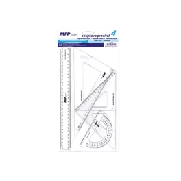   MFP Vonalzó Készlet 4 Darab/Készlet 30 cm-es Műanyag Átlátszó