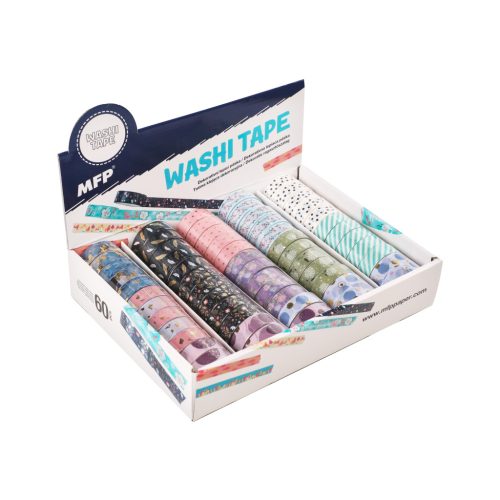 MFP Washi Tape Ragasztószalag 1,5 mm x 3 m Vegyes Színek