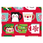 Díszcsomagoló Papír 200 x 70 Cm Tekercs Karácsonyi Vegyes Minták 7 Motívum Keveréke