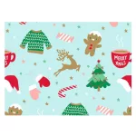 Díszcsomagoló Papír 200 x 70 Cm Tekercs Karácsonyi Vegyes Minták 7 Motívum Keveréke