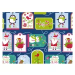 Díszcsomagoló Papír 200 x 70 Cm Tekercs Karácsonyi Vegyes Minták 7 Motívum Keveréke