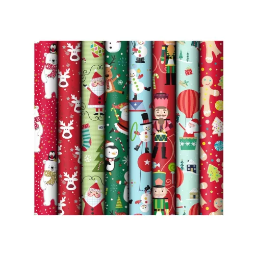 Díszcsomagoló Papír 200x70 Cm Vegyes Minták Tekercses
