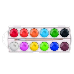 MFP Vízfesték 12 Darabos 30 mm Gombokkal