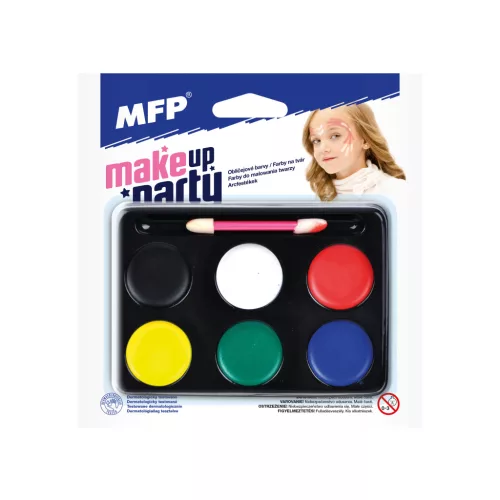 MFP Arcfesték Készlet 6 Szín Ecsettel