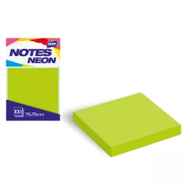 MFP Jegyzettömb Öntapadós 75x75 mm 100 Lap Neon Zöld