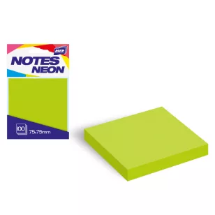 MFP Jegyzettömb Öntapadós 75x75 mm 100 Lap Neon Zöld