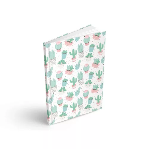 MFP Füzet A/6 100 Lapos Keményfedeles Vonalas Kaktusz