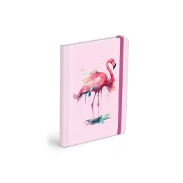 MFP Notesz Gumis 13x18 cm Sima 120 Lapos Flamingó