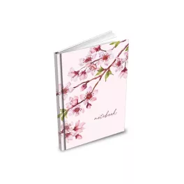   MFP Füzet A/6 100 Lapos Keményfedeles Vonalas Cseresznyevirág
