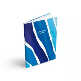 MFP Füzet A/6 100 Lapos Keményfedeles Vonalas Blue Waves