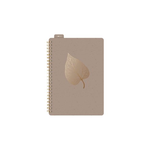 Notesz Spirálos A/5 80 Lapos Vonalas Szürke