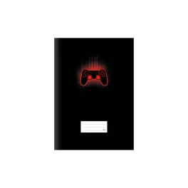MFP Lux Füzet Iskolai A/4 60 Lapos Vonalas Gamepad Fekete