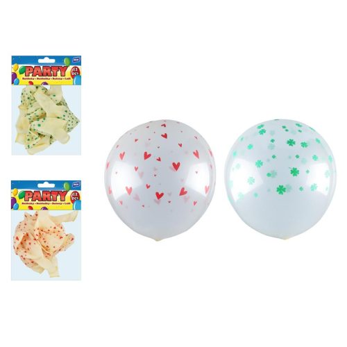 Lufi 30 cm 12 Darab/Csomag Átlátszó Vegyes Minták