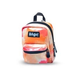 Bago! Mini Hátizsák Narancs Akvarell-Hatású Cipzáras