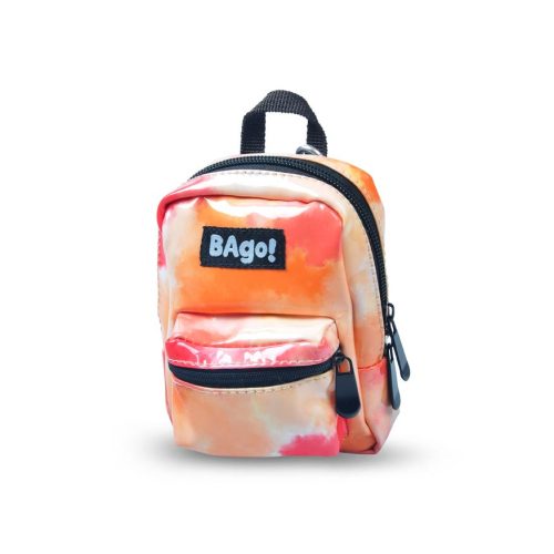 Bago! Mini Hátizsák Narancs Akvarell-Hatású Cipzáras