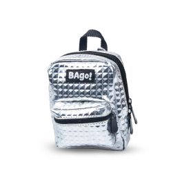   Bago! Mini Hátizsák Ezüst Ultrakönnyű Cipzáras Strapabíró