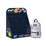 Bago! Mini Hátizsák Bronz Cipzáras Kulcskarikás Apróságtartó