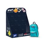 Bago! Mini Hátizsák Türkiz Fényes Felületű Cipzáras Állítható Pántokkal