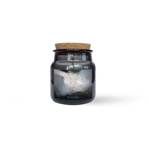 Gifty Horoszkóp Illatgyertya Bak Bazsalikom És Jázmin Illatú Sötét Üveg Parafa Tetővel Újrahasznosítható