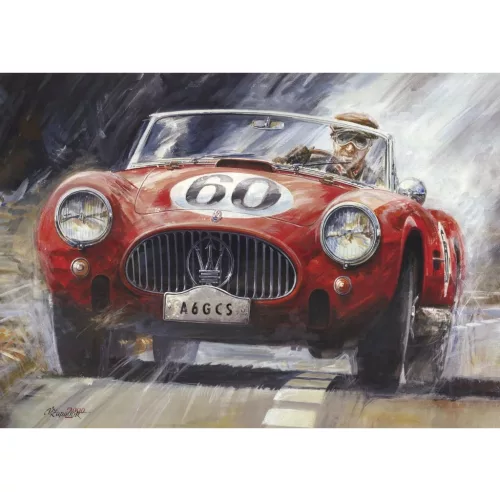 Mapcards 3D Képeslap A/6 Fekvő Maserati 1954