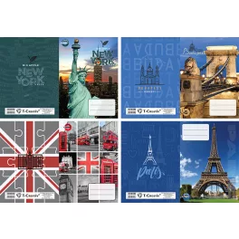T-Creativ Füzetborító Betétes A/5 Cities