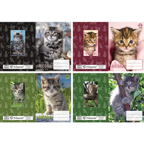 T-Creativ Füzetborító Betétes A/5 Kitten