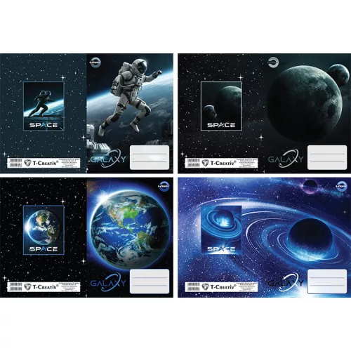T-Creativ Füzetborító Betétes A/5 Universe