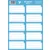 T-Creativ Füzetcímke Keretes 10 Darab/Ív Light Blue