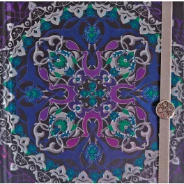 Boncahier Napló Mandalas 18x18 cm Lila