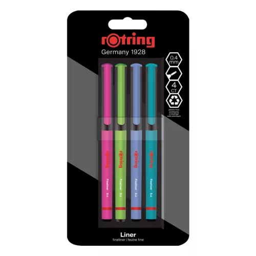 Rotring Tűfilc készlet - 0;4mm - 4 darabos